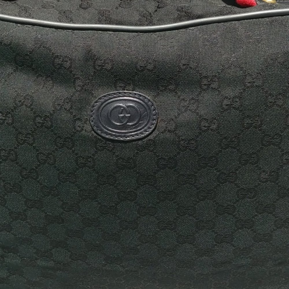 Gucci monogram Black Web Carry On duffle bag - Picture 4 of 15